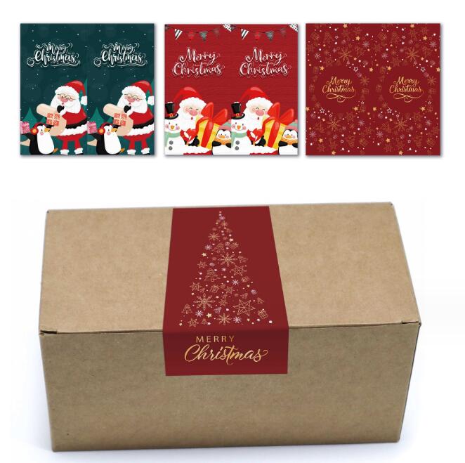 クリスマスシール ステッカーラベル ギフト 包装 ラッピング用品 梱包材カード プレゼント