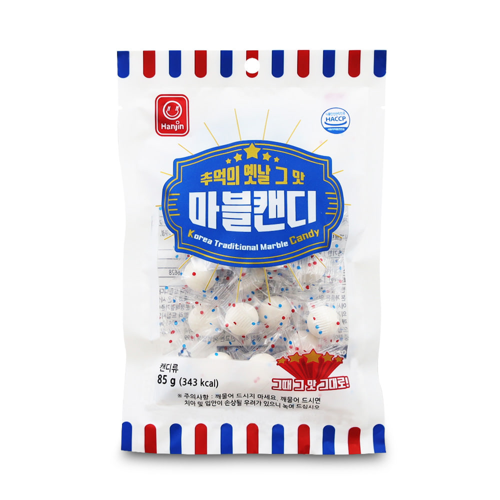 新商品　韓国駄菓子　マーブル石キャンディ　昔懐かしいお菓子