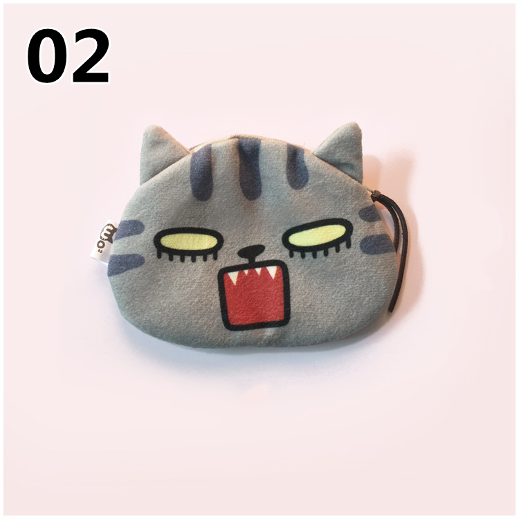7色 可愛い 猫の小銭入れ ミニ財布 コインケース キーケース 小物入れ