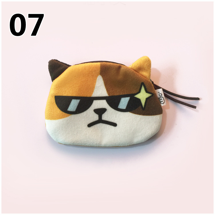 7色 可愛い 猫の小銭入れ ミニ財布 コインケース キーケース 小物入れ