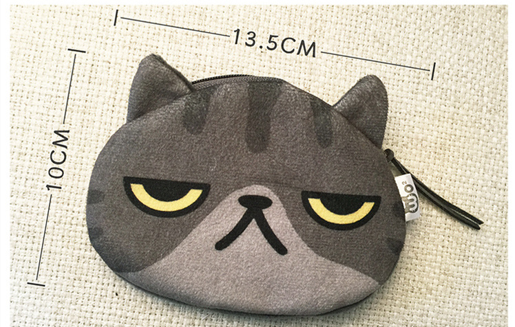 7色 可愛い 猫の小銭入れ ミニ財布 コインケース キーケース 小物入れ