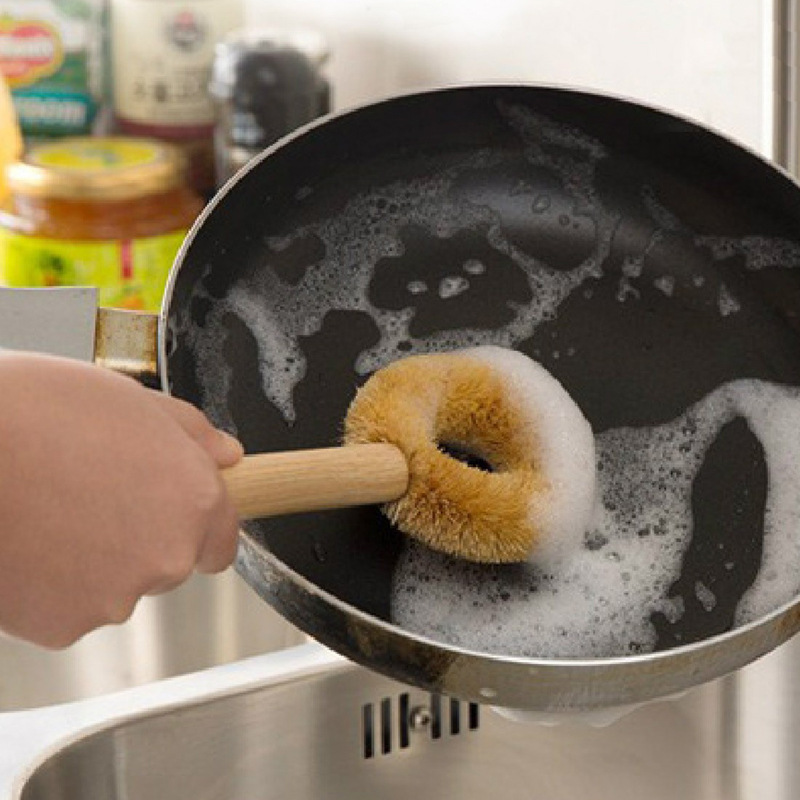 キッチンクリーニング器具洗濯ポットブラシロングハンドル毛ブラシ除染オイルクリーニングブラシ