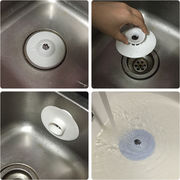 キッチンプッシュ式防臭閉鎖シリコン空飛ぶ円盤床漏れ浴室弾み防止詰まり防止プラスチック水槽濾過芯