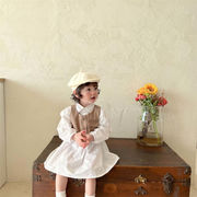 ガールズドレス ベスト シャツドレスセット 韓国の子供服 ベビー服