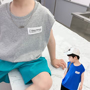 【2023夏服】韓国風子供服 ベビー服 　男の子　おしゃれ　ノースリーブ　トップス　Tシャツ