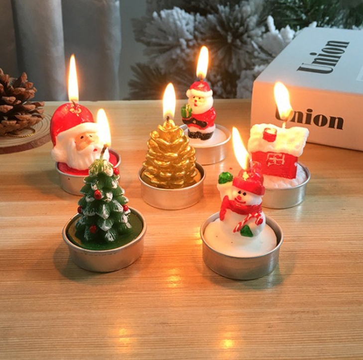 人工クリスマスセンターピース クリスマス卓上装飾 キャンドルホルダー