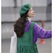 2022 人気 韓国風レディース クリスマス 保温 ベレー帽 帽子 ハット女の子 ファッション 27色