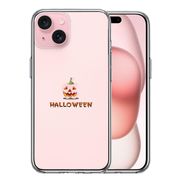 iPhone15 側面ソフト 背面ハード ハイブリッド クリア ケース Hapyy Halloween ハロウィン 1
