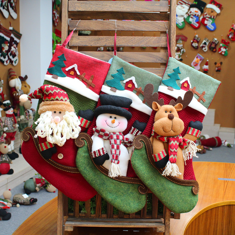 クリスマスソックス、ギフトバッグ、クリスマスペンダント、装飾ソックス
