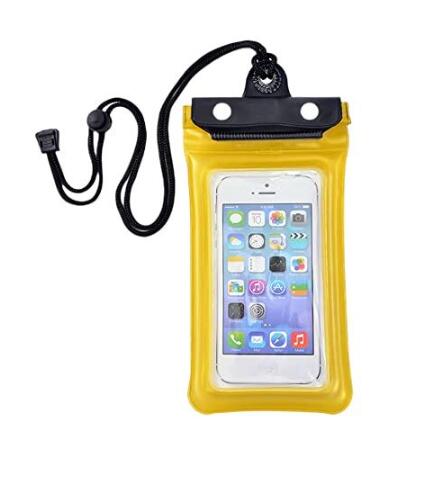 スマート防水電話ケース水中収納バッグiPhone11/12/13 ... yellow