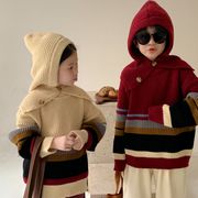 ★Girls＆Boys★　子供セーター　90~150cm　ボーダーキッズニット　韓国キッズファッション