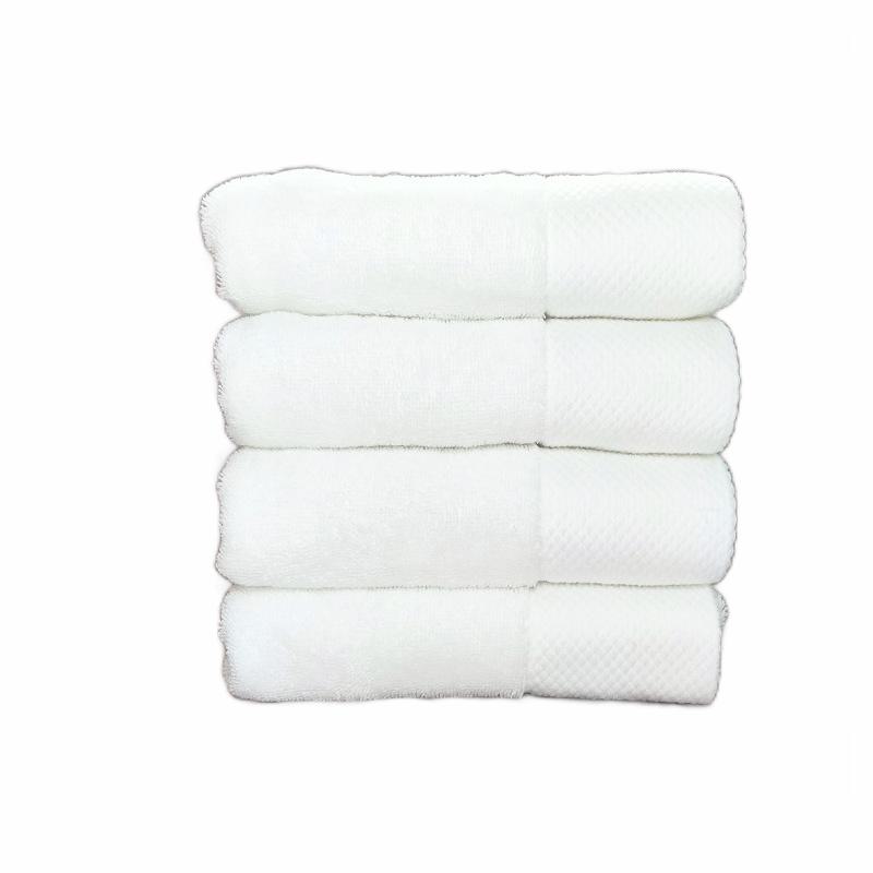 プラチナ部門 150g 白タオル ホテルバス 純綿タオル 柔らかい吸水性 厚手 大判タオル 刺繍ロゴ