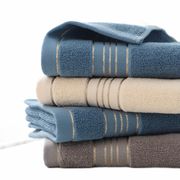 純綿タオルは水を吸収し、厚くなります家庭用毎日のフェイスタオル綿タオルメーカー卸売ギフトはロゴを刺繍