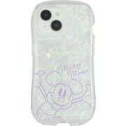 ディズニーキャラクター iPhone 15/14/13 対応 クリスタルクリアケースミッキーマウス DNG-182MK