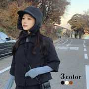 帽子　フライトキャップ　リボン付き　レディース　韓国ファッション　デザイン　秋冬　3colors