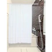 シャワーカーテン ホワイト 130×178cm フック付き 33000