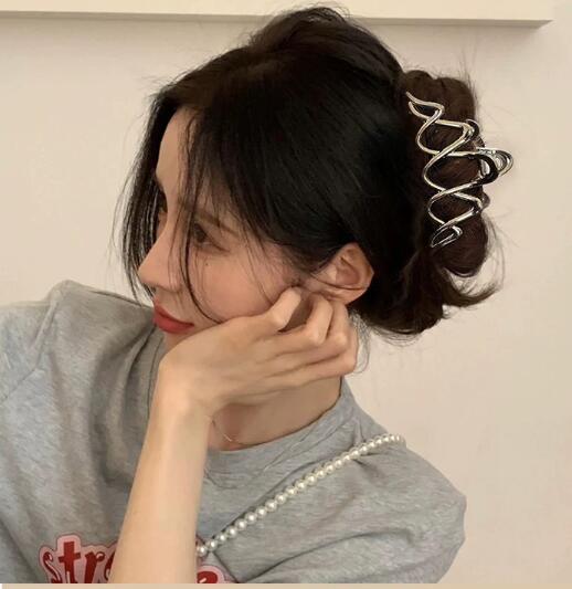 レディースヘアアクセサリー 髪飾り シルバーヘアピン ヘアクリッ