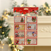 クリスマスカード ツリー飾り 立体カード メッセージカード Christmas限定 ひとことメッセージ 8枚セット