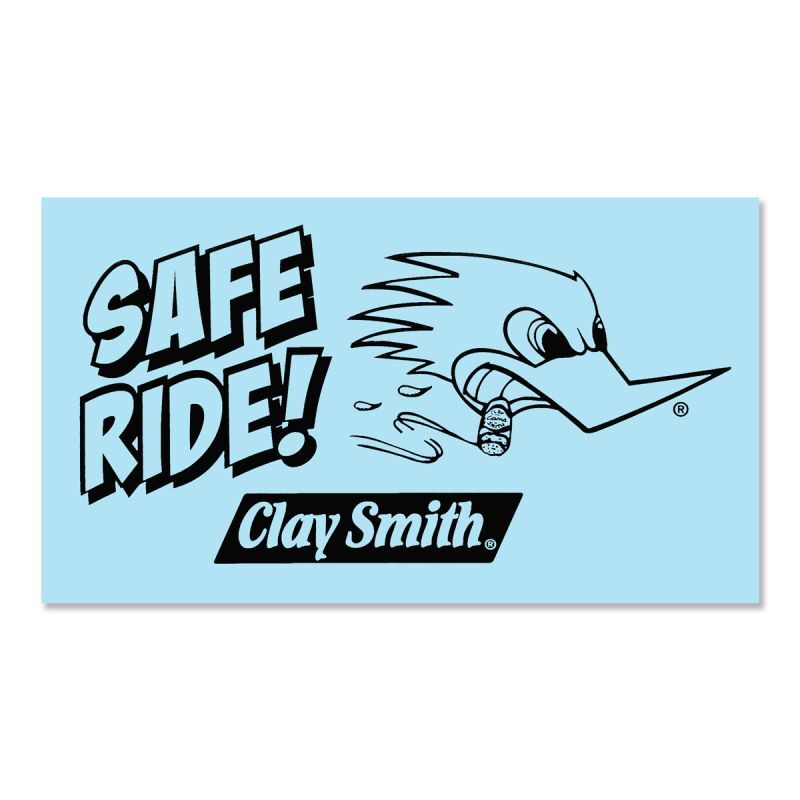 クレイスミス ステッカー SAFE RIDE ブラック ClaySmith MOONEYES CSYC3945
