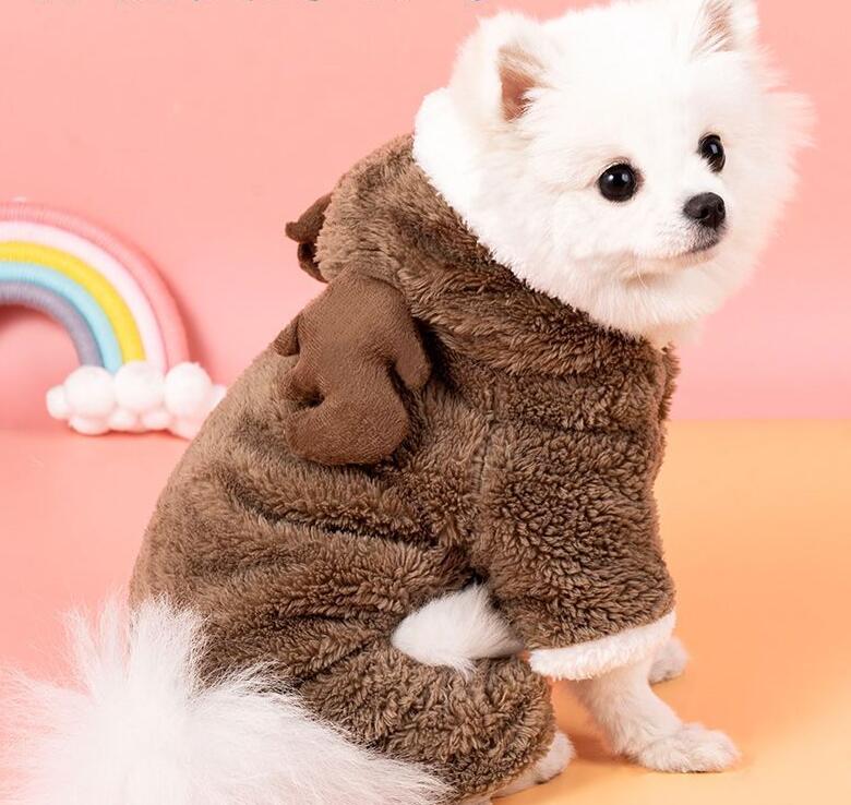 ペット　冬　 防寒　 小型犬 小型犬 犬服 犬用品 パーカー 犬の服
