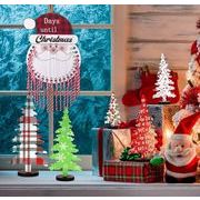 クリスマスツリー   木製 オーナメント クリスマス用 飾り  カウントダウン  Christmas 装飾品 4色
