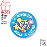 エンジェルブルー 44mm缶バッジ ハナちゃん キャラクター ANGEL BLUE 平成 カワイイ gs 公式グッズ NAR-015
