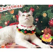 ペット用品　クリスマス★猫＆犬用　ペットのニット首輪★
