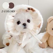 【2023秋冬新作】 ペット 帽子 小型犬ペット ハット クマ柄 可愛い 韓国風 防寒対策