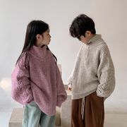 2023秋冬新作 韓国風子供服 ベビー服   キッズ   男女兼用 長袖 ニット セーター