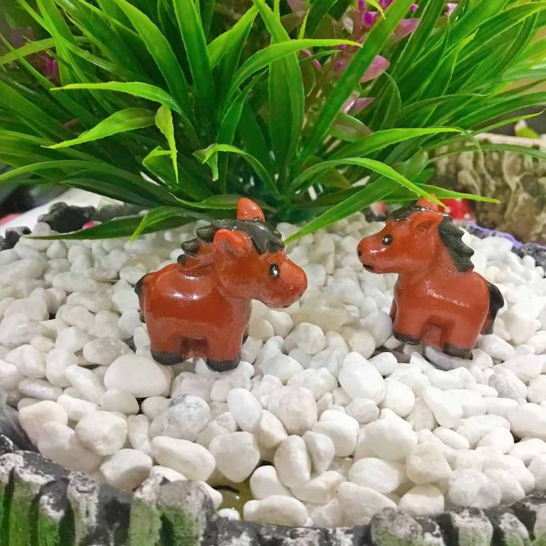 樹脂 ミニ馬フィギュア 馬の置物 ドールハウス ミニチュア
