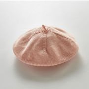 秋冬新作 韓国風  子供帽子  キャップ  ニット帽子  ハット  もふもふ  男女兼用  ベビー用  8色