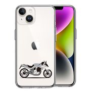 iPhone 14 Plus 側面ソフト 背面ハード ハイブリッド クリア ケース バイク スーパースポーツ タイプ