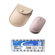 エレコム BlueLEDマウス薄型Bluetooth対応4ボタンポーチ付ピンク