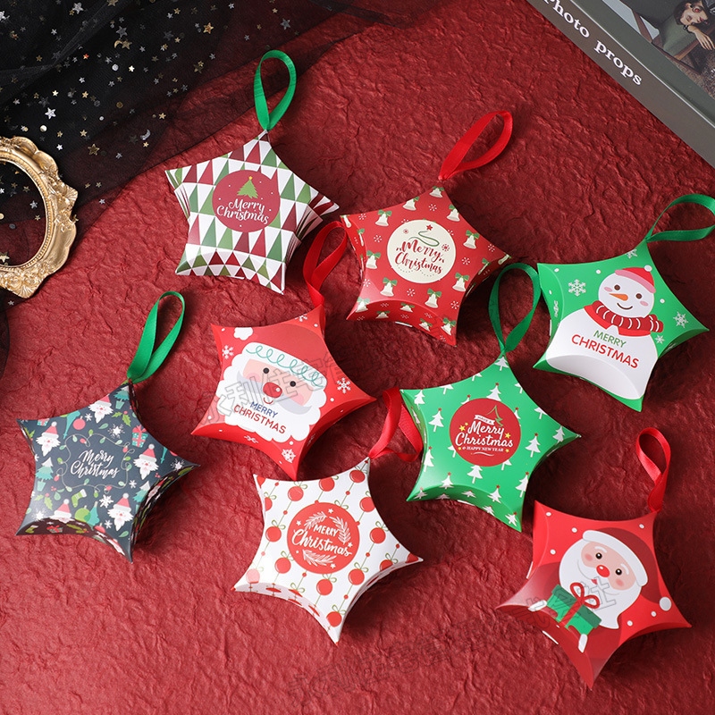 【クリスマス特集】折り紙 スター 包装ボックス 紙製 装飾ボックス DIY ギフト包装 お菓子 スナック 飴