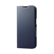 エレコム iPhone 15 ソフトレザーケース 薄型 手帳型 磁石付 PM-A23APL