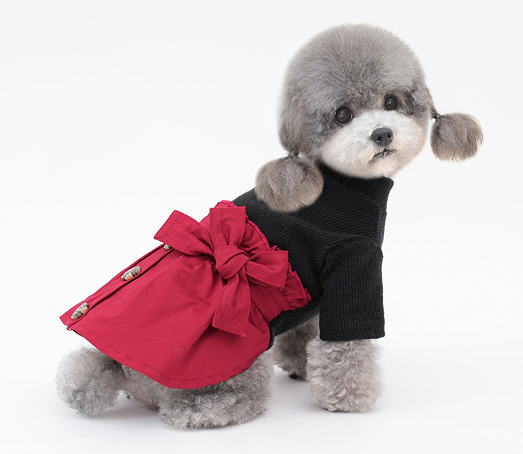 mineka&Pet ペット服 犬服　ねこ服 犬の服 コットンワンピース 2kg-11kg