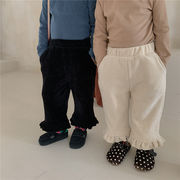 ★Girls★　子供パンツ　80~140cm　可愛いフリル付きパンツ　秋冬　韓国キッズファッション