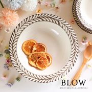 BLOW ivory 全6形状【美濃焼 パン皿 ケーキ皿 ボウル 取皿 北欧 洋食器】