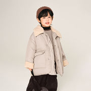 2023新作 韓国風子供服  男の子 アウター  上着 コート ジャケット ダウンジャケットコート 90-140cm