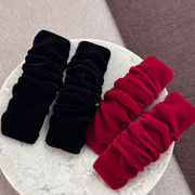 ベルベットヘアピン　ヘアアクセサリー　レディース　デザイン　韓国風　髪飾り　秋冬