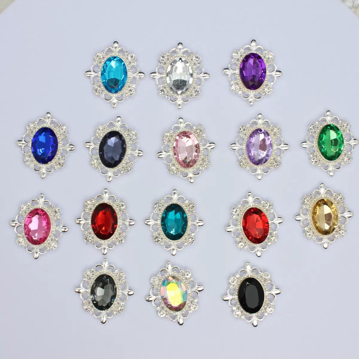 合金デコパーツ DIY素材 貼り付けパーツ デコ素材 バッグ手芸材料衣類と靴帽子アクセサリーパーツ