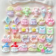 樹脂デコパーツ DIY素材 貼り付けパーツ デコ素材 バッグ手芸材料衣類と靴帽子アクセサリーパーツ