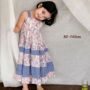 ★Girls★　子供服　80~140cm　ノースリーブワンピース　韓国キッズファッション