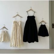 2024春夏 新作  韓国風子供服  ベビー服  つりスカート  袖なし  ワンピース カジュアル  2色