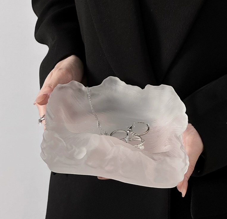 アクセサリー皿    ins風    撮影道具    装飾    置物    ガラス