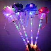 縁日玩具 発光玩具  子供おもちゃ   LED  魔法の棒   可愛い  光るおもちゃ バラの花  手握る玩具