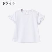 子供服 Tシャツ キッズ 女の子 韓国子供服 綿 半袖 丸い襟 純色 トップス おしゃれ 子ども服 夏