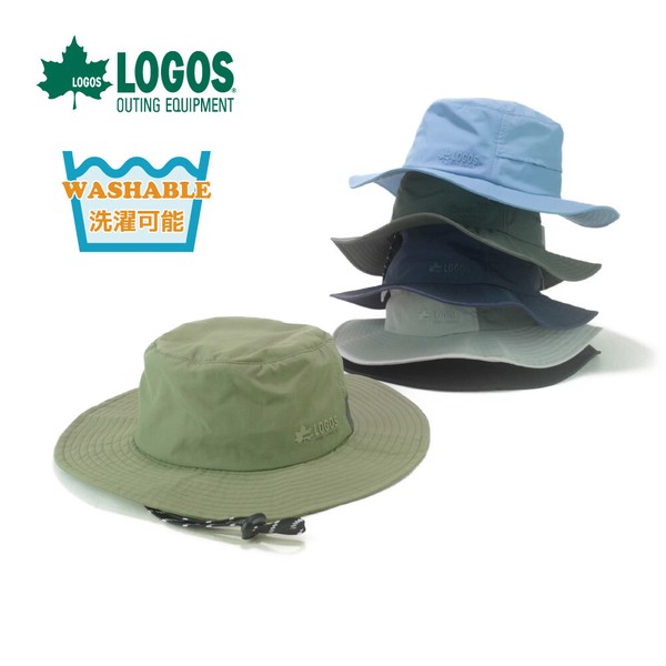 年間品　LOGOS3Dプリント撥水ナイロンアドベンチャーハット　ヤング帽子