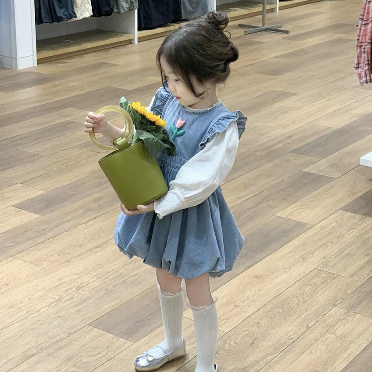 韓国風子供服 ベビー服 女の子 トップス  チョッキ  キャミソールパンツ+ シャツ 分けて販売  80-130cm