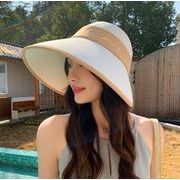 帽子 レディース つば広 日よけ  夏 小顔効果  UVカット 折りたたみ 紫外線対策 遮光 ビーチ アウトドア